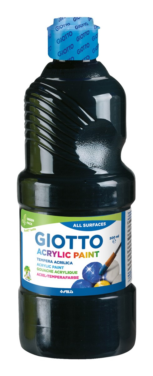000533724 pintura acrílica 500 ml Negro Botella