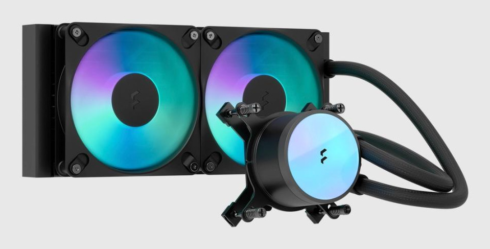 Radius 240 RGB Black Procesador Sistema de refrigeración líquida todo en uno 12 cm Negro 1 pieza(s)