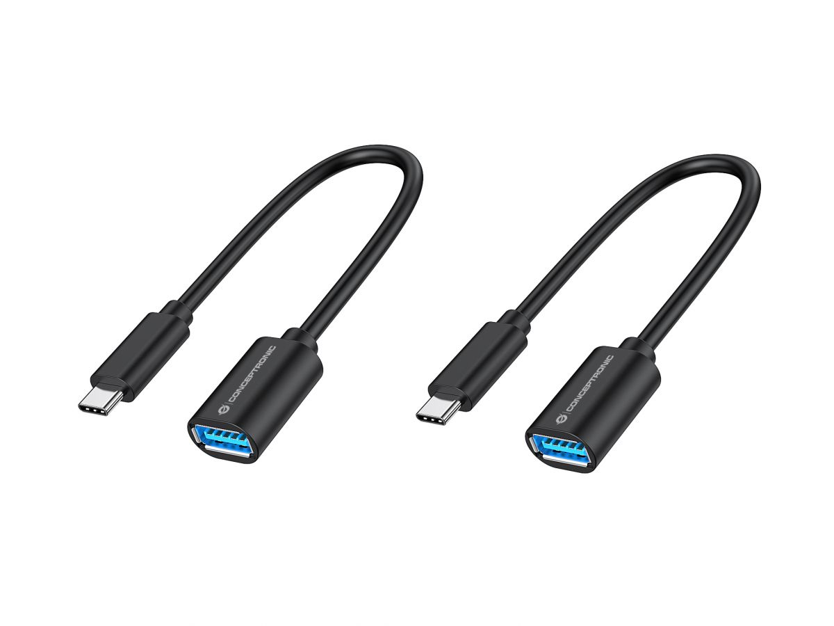 ABBY11B cable USB USB 3.2 Gen 1 (3.1 Gen 1) 0,2 m USB C USB A Negro