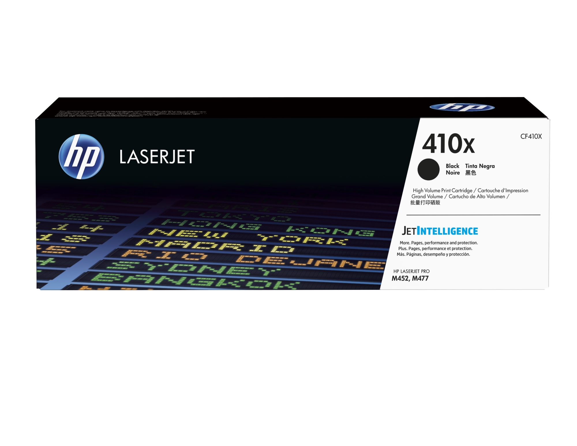 Cartucho de tóner original LaserJet 410X negro de alta capacidad