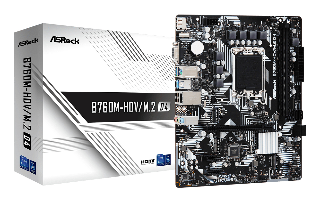 B760M-HDV/M.2 D4 Intel B760 LGA 1700 micro ATX