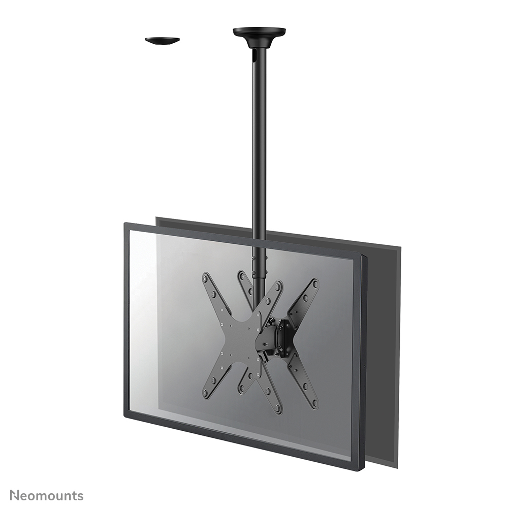 FPMA-C340DBLACK Soporte de techo para doble monitor/TV 32-75" - alt. 106-156 cm