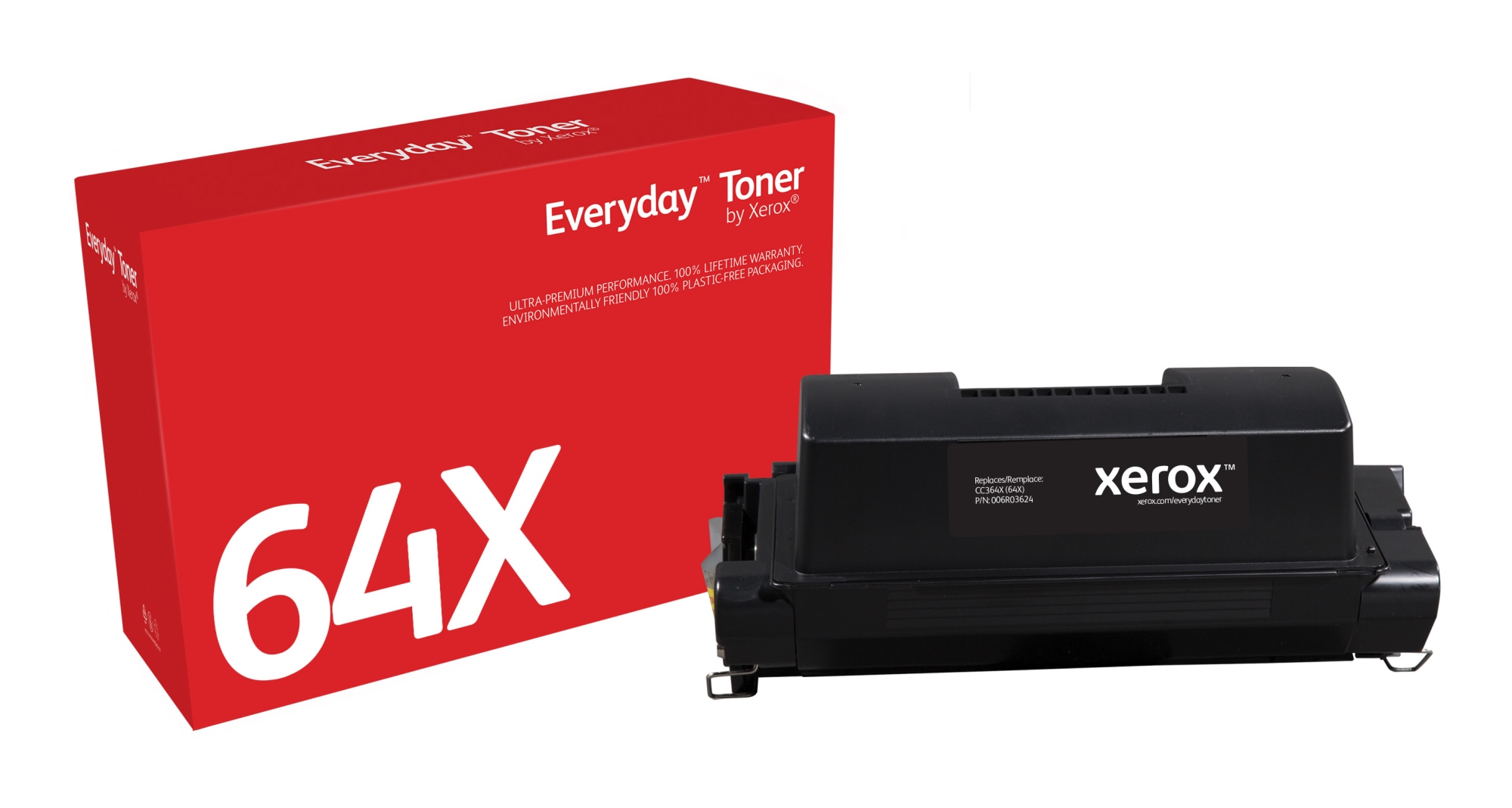 Everyday Toner Everyday Negro di Xerox compatibile con HP 64X (CC364X), Capacidad alta
