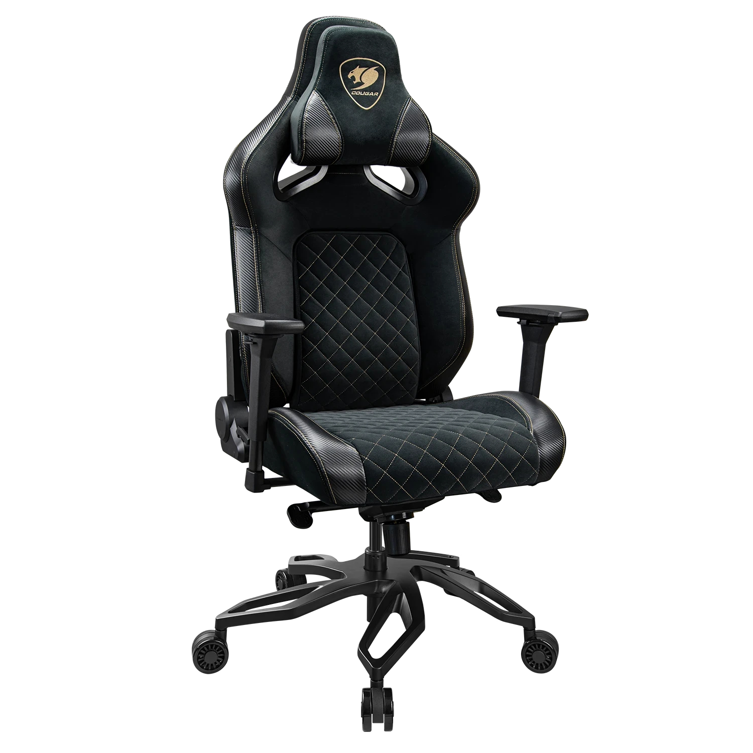 CGR-T2F-GLB Silla para videojuegos universal Asiento acolchado tapizado Negro