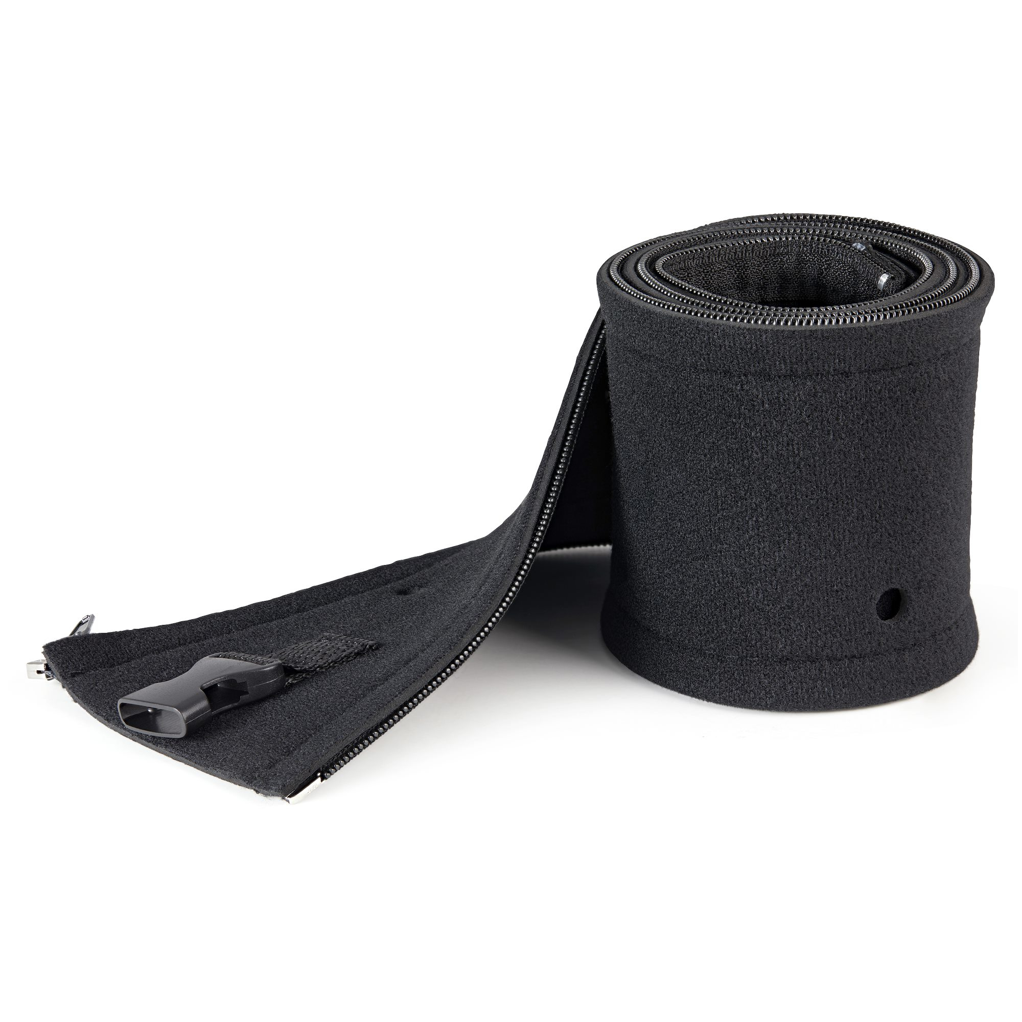 Manga de 1m de Neopreno con Cremallera para Gestión de Cableado - con 3cm de Diámetro - para Administración de Cables de Redes o AV - Envoltura Flexible para Organizar Cableado - Negro