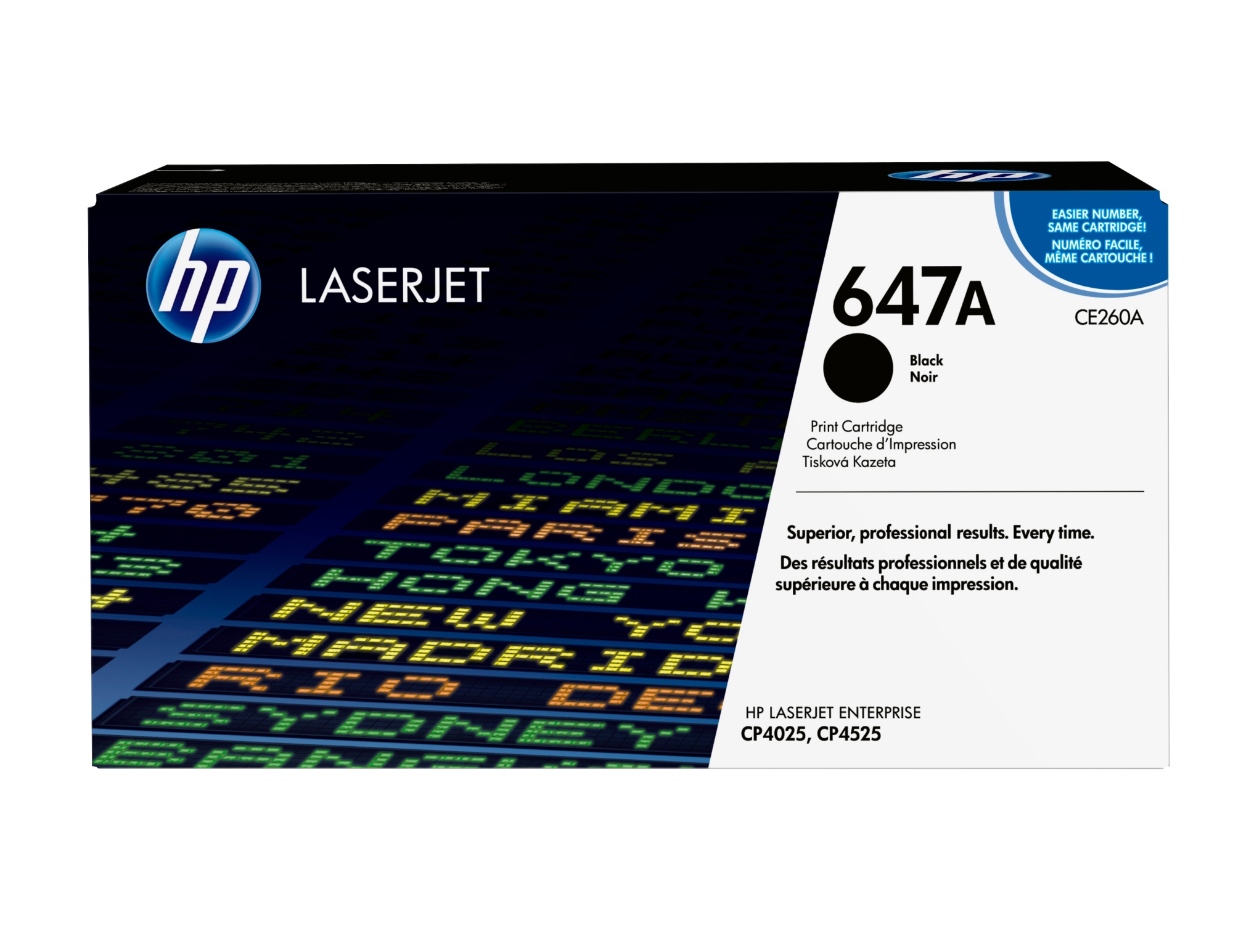 Cartucho de tóner original LaserJet 647A negro