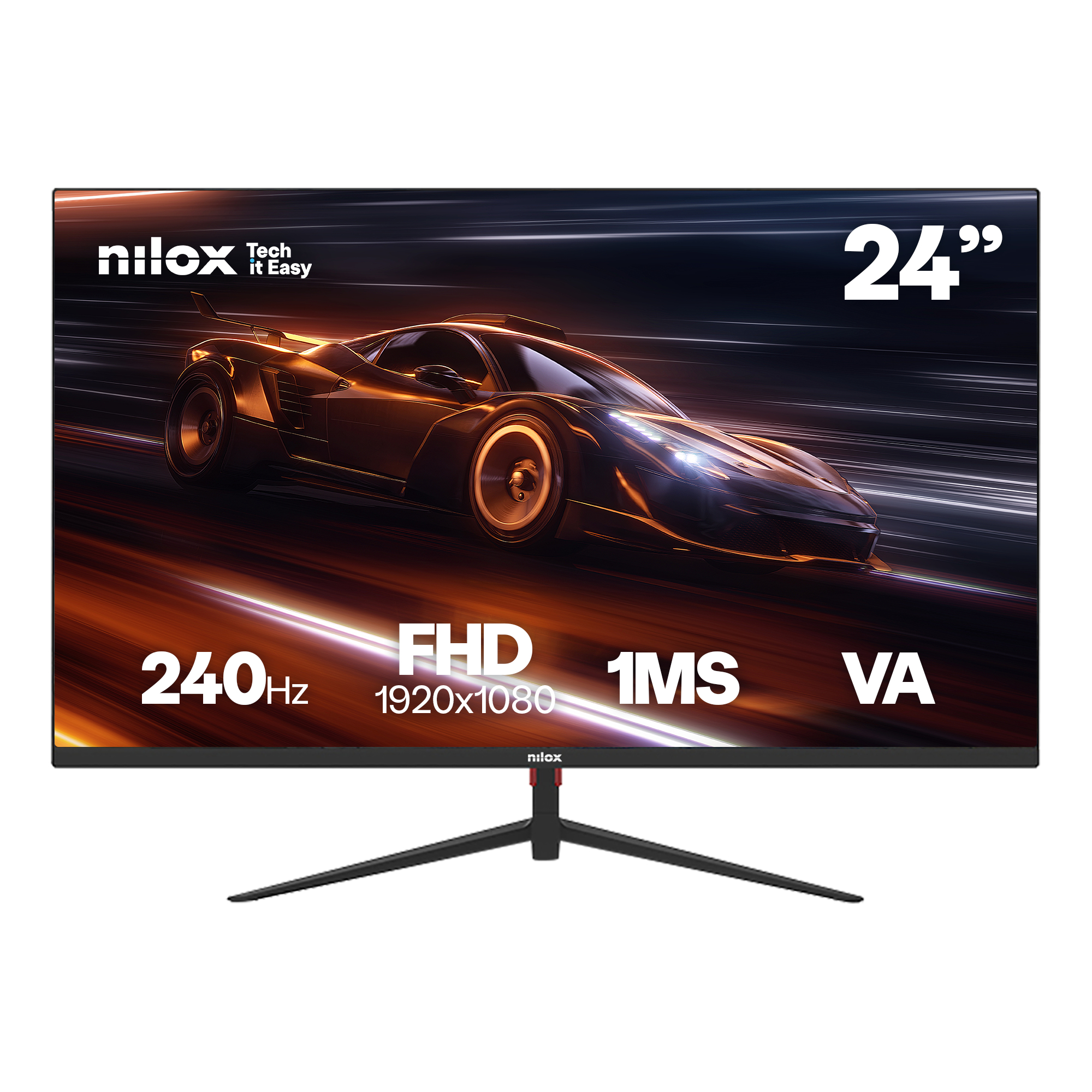 MONITOR 24 GAMING FHD 240HZ pantalla para PC 61 cm (24") 1920 x 1080 Pixeles Full HD LCD Negro