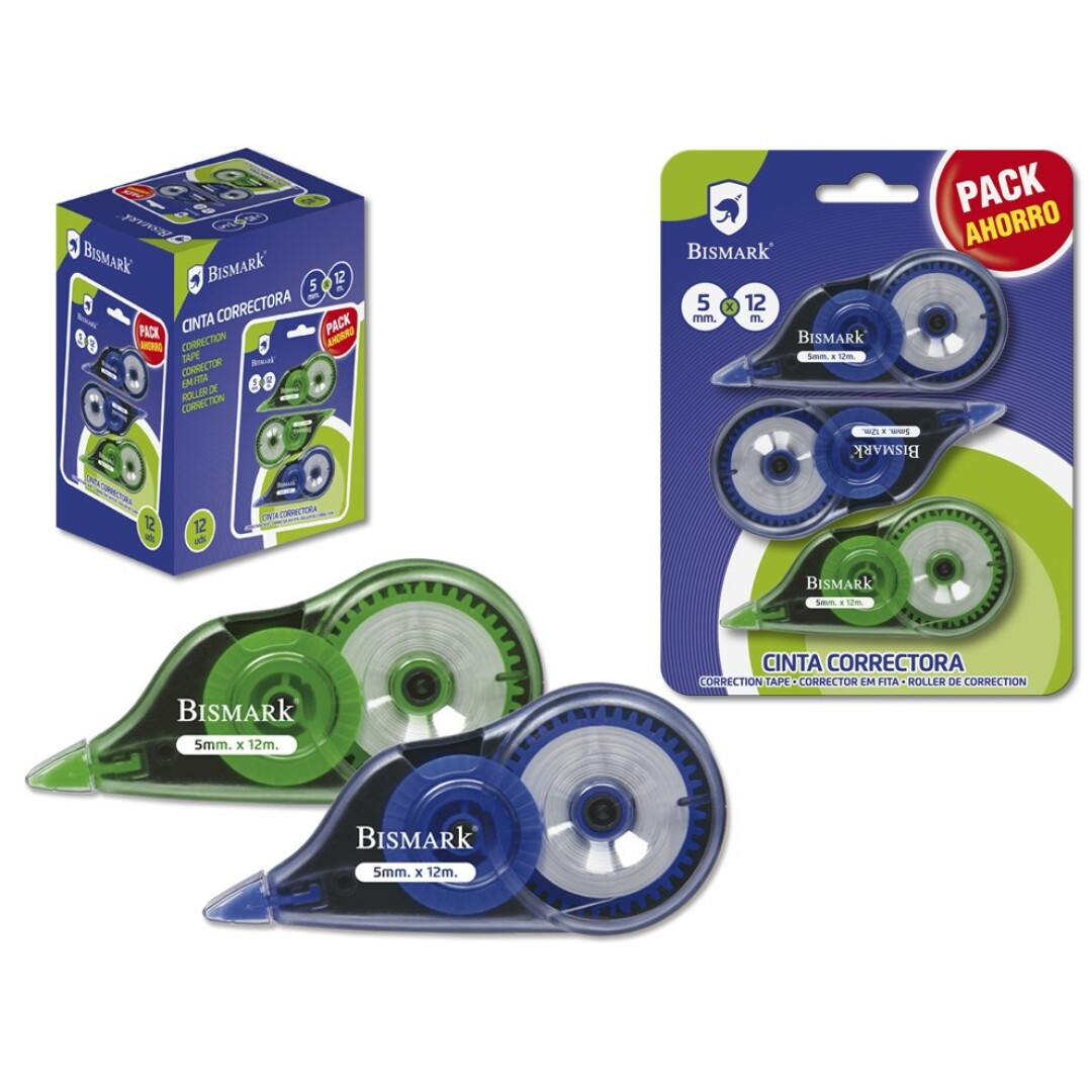328210 corrección de películo/cinta 12 m Multicolor 3 pieza(s)