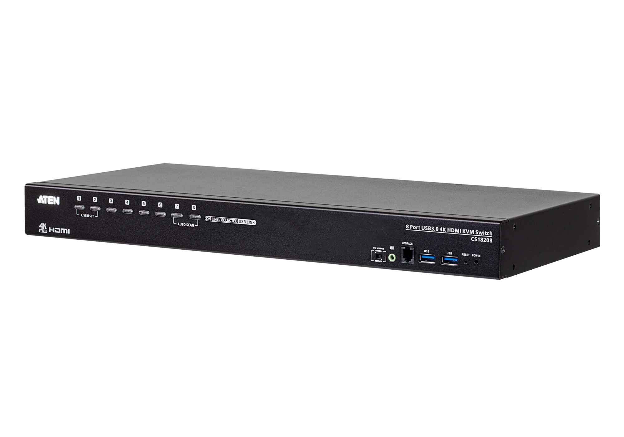 Switch KVM HDMI 4K USB 3.0 de 8 puertos