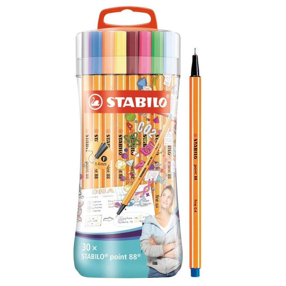 Point 88 rotulador de punta fina Fino Multicolor - Pack 5 Unidades - 8830-4