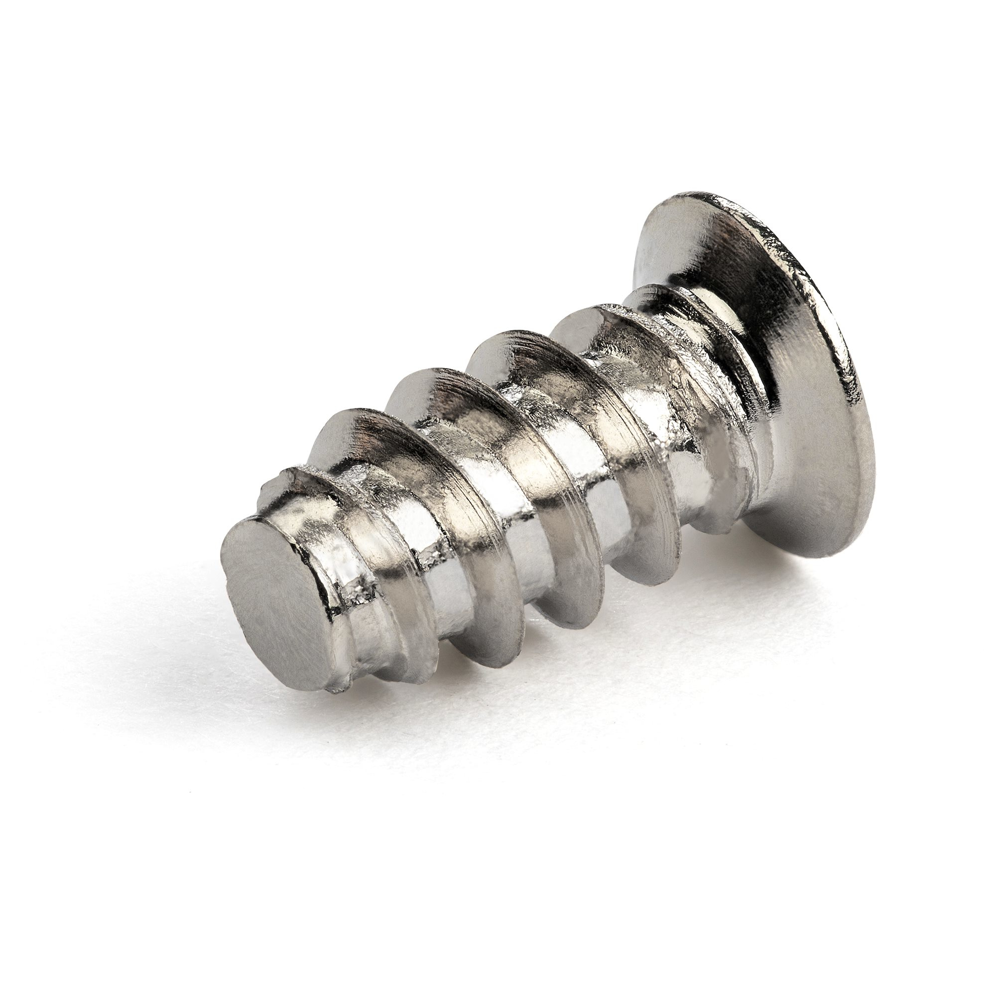 Paquete de 50 Tornillos M5 - Tornillos Autorroscantes de 10mm de Longitud para Carcasa o Ventiladores de Ordenador - Phillips / Cabeza Plana - Acero Chapado en Zinc