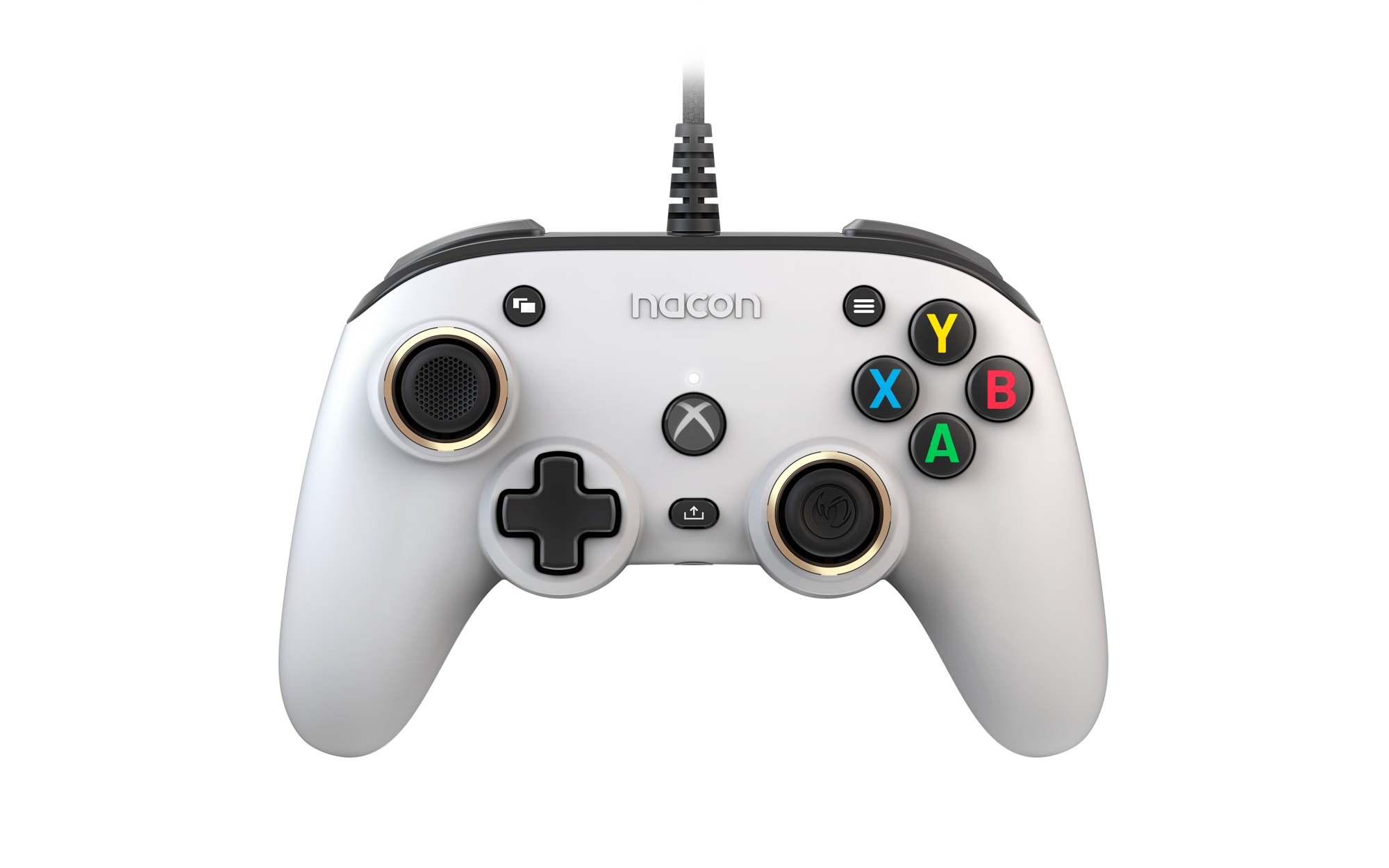 Pro Compact Blanco USB Gamepad Analógico/Digital PC, Xbox One, Xbox One X, Xbox Series S, Xbox Series X