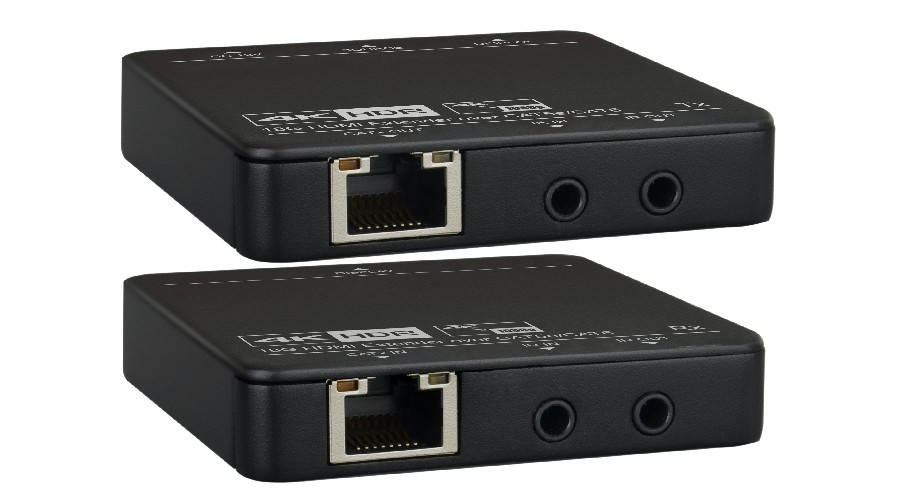 HVE-9006 extensor audio/video Transmisor y receptor de señales AV Negro