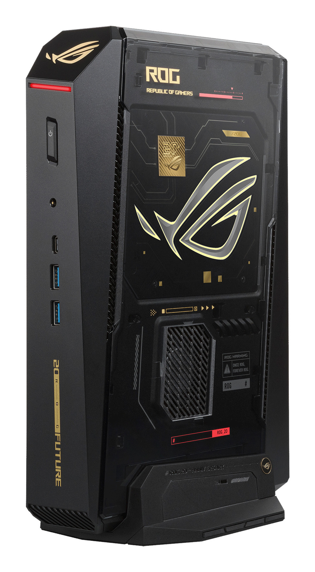 ROG NUC 16 Edition 20 RNUC16JNK9X8ADA2 Intel Core Ultra 9 290HX Plus 64 GB DDR5-SDRAM 2 TB SSD NVIDIA GeForce RTX 5090 Windows 11 Home Mini PC Negro, Oro