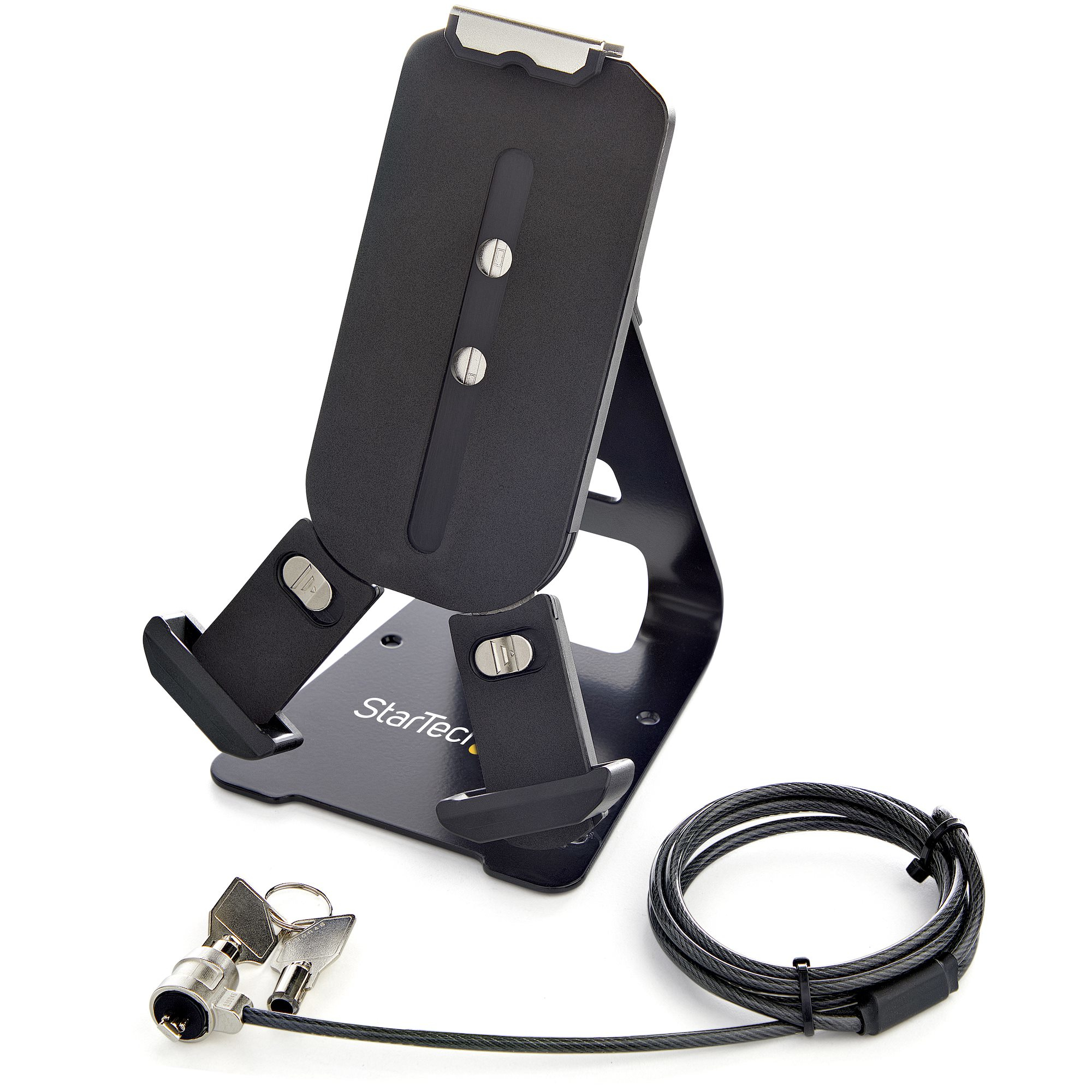 Soporte Seguro para Tablet con Cable de Seguridad con Candado K-Slot - Base para Tablets de 7,9 a 13 Pulgadas - Soporte Universal Ajustable de Sobremesa para Tablet - Soporte Antirrobo