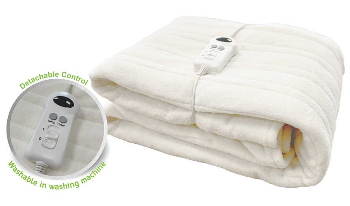 EB-180.002A manta eléctrica y almohadilla 120 W Blanco Vellón