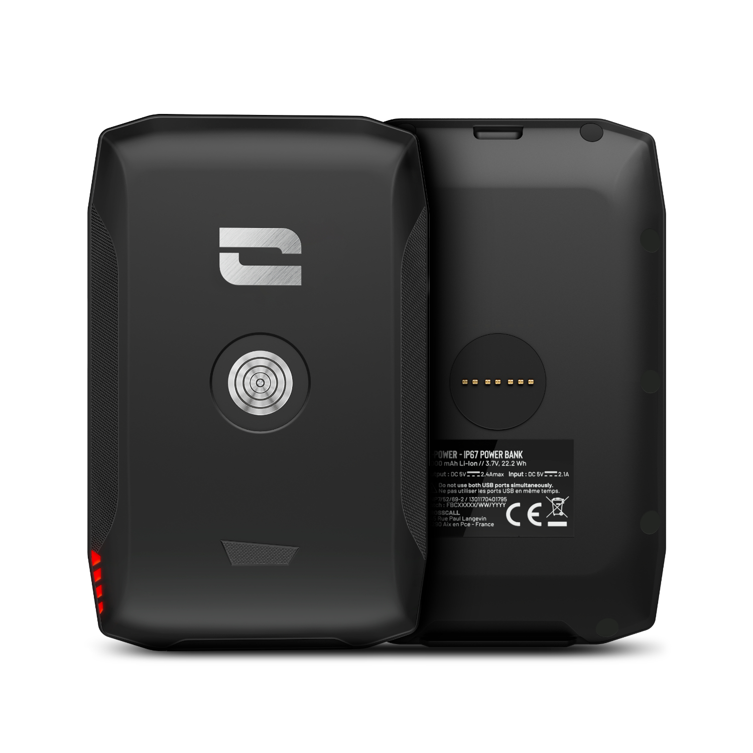 X-POWER V3 Ión de litio 6000 mAh Cargador inalámbrico Negro