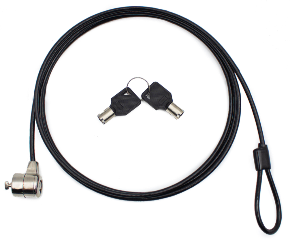 Cable seguridad con doble llave 1.8m