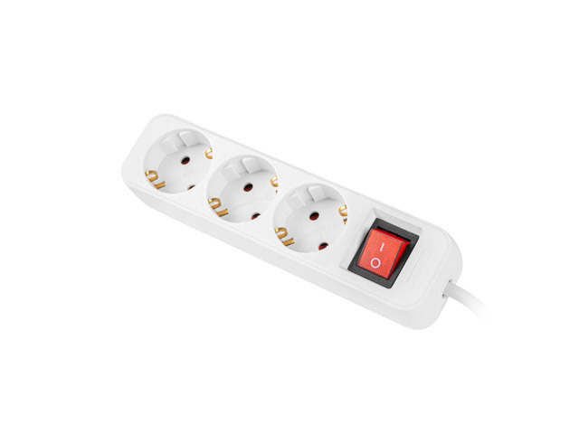 PS1-03F-0150-W base múltiple 1,5 m 3 salidas AC Interior Blanco