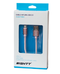 ECI-2P cable de conector Lightning 1 m Rosa
