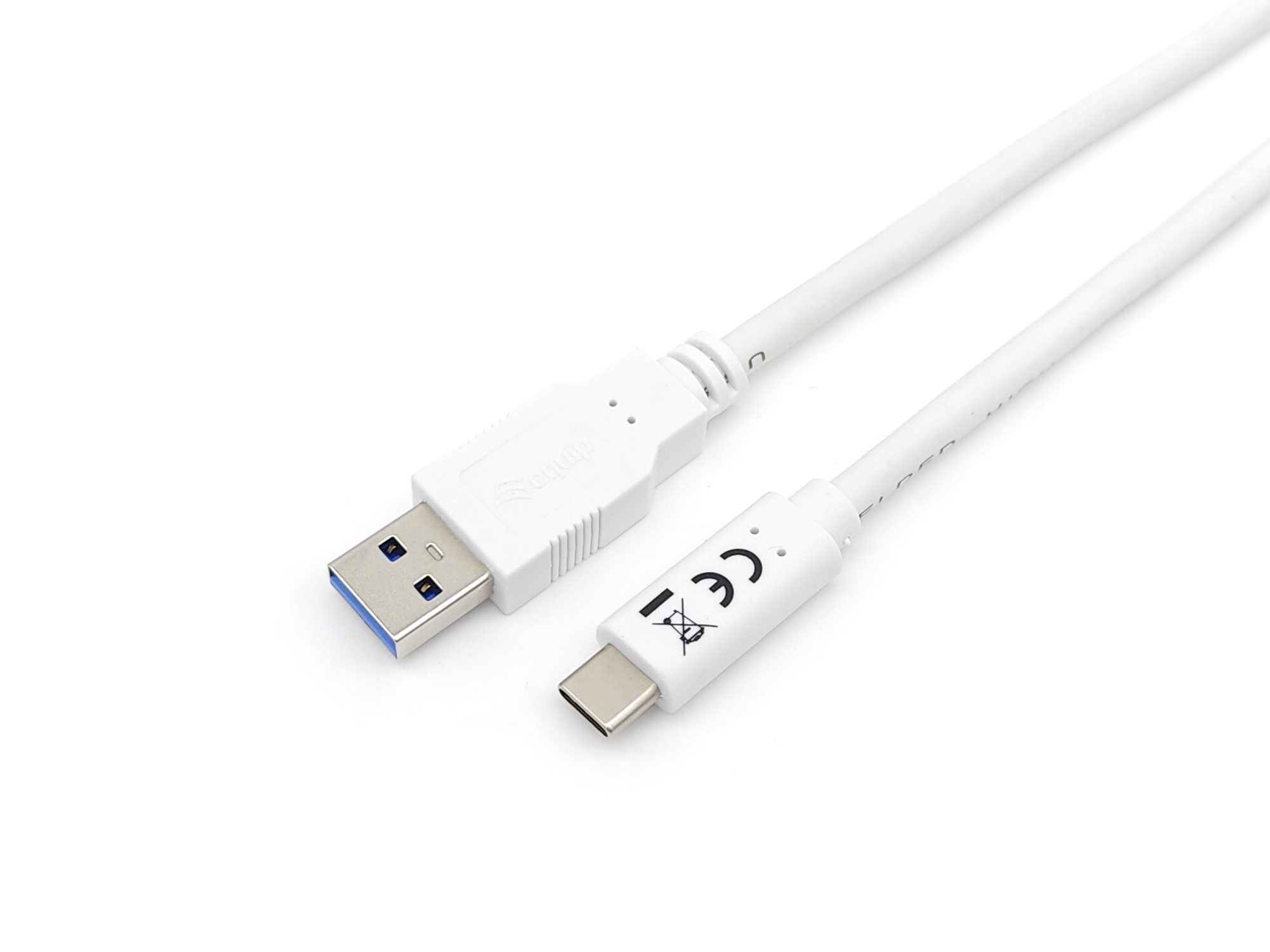 128364 Cable USB 3.2 Gen 1 C a A, M/M , 2,0m, 5Gbps, Blanco