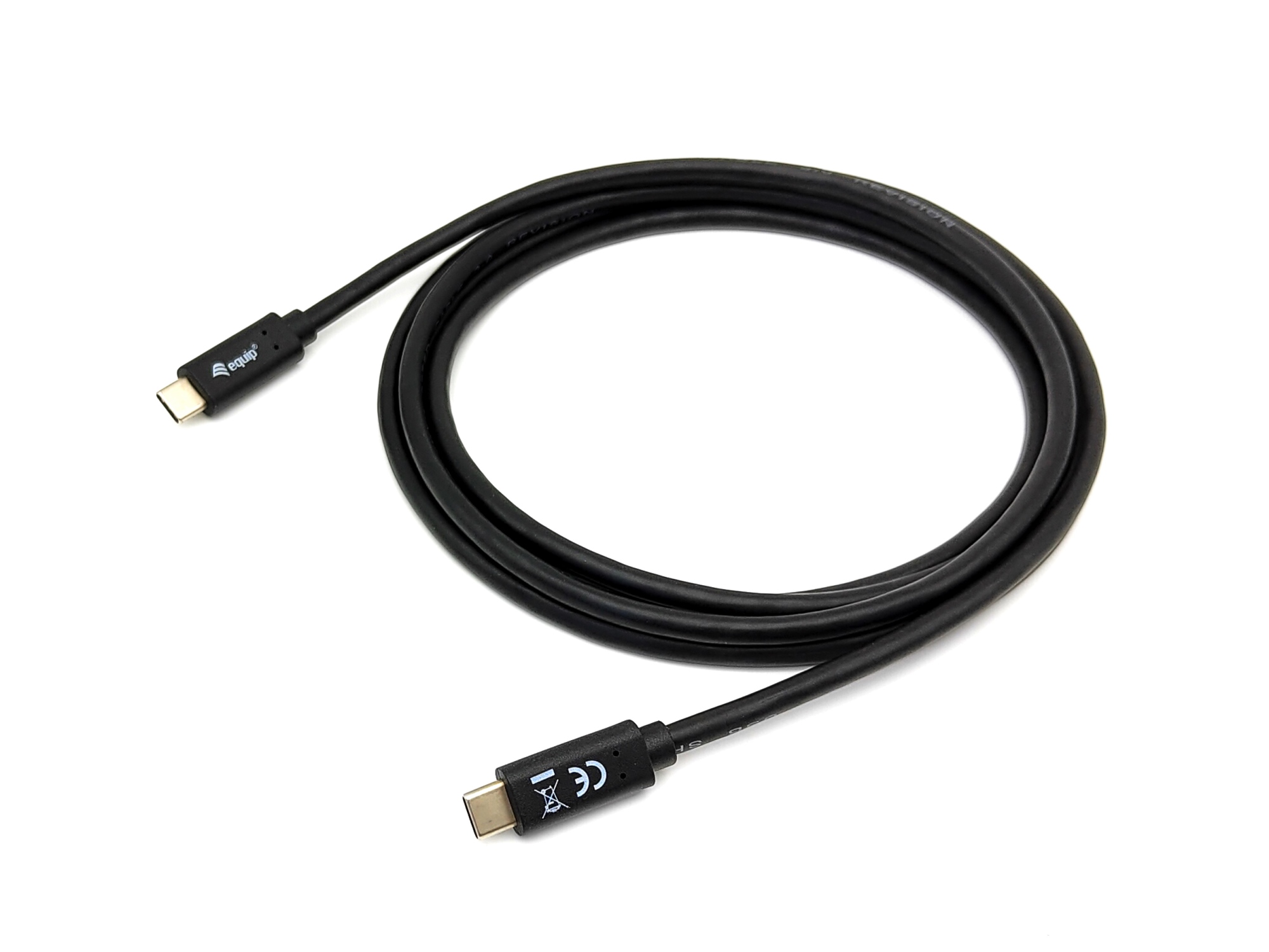 128347 Cable USB 3.2 Gen 1 C a C, M/M , 2,0m, PD 60W, 5Gbps, Negro