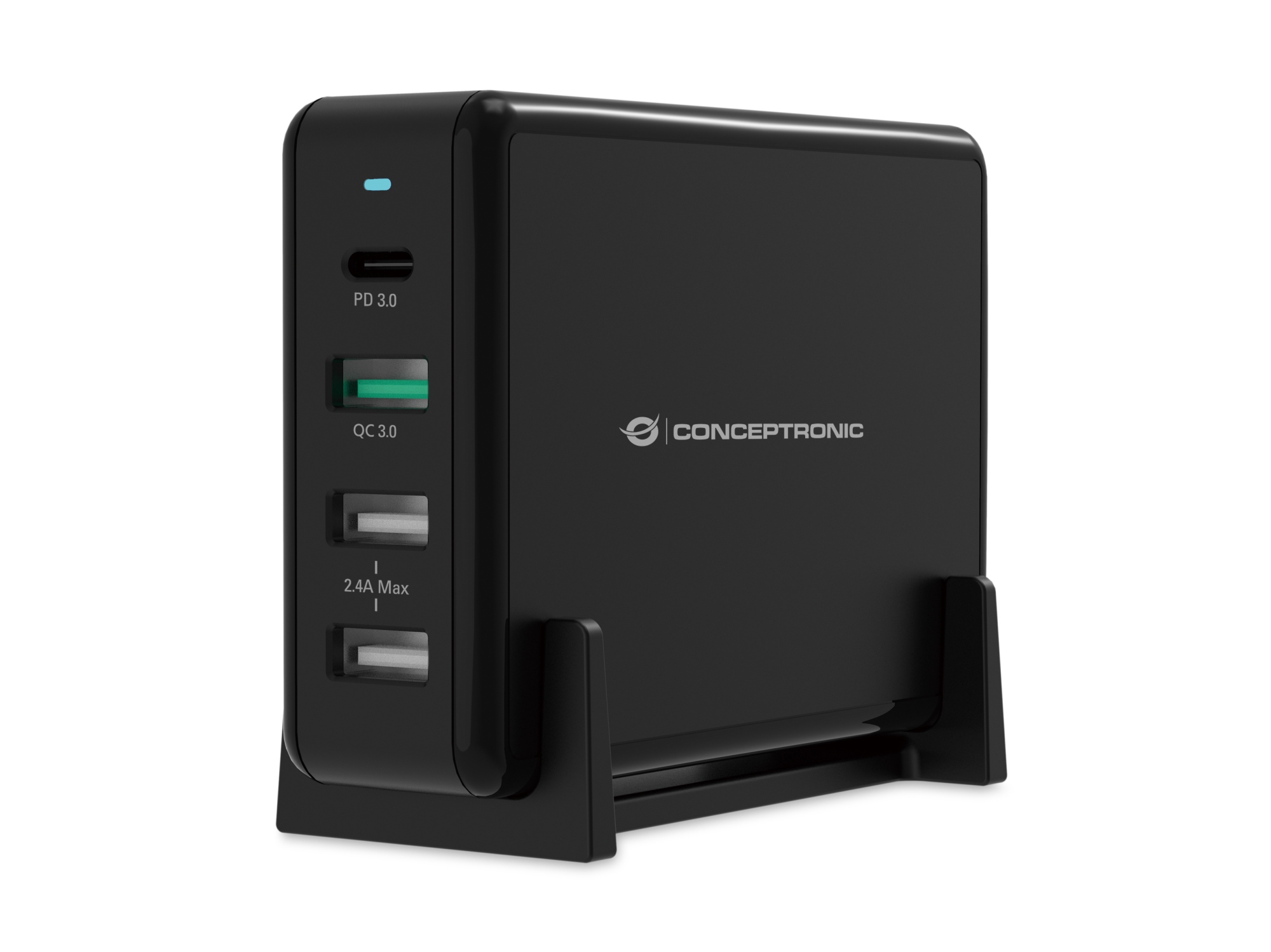 OZUL01B cargador de dispositivo móvil Universal Negro Corriente alterna Carga rápida Interior