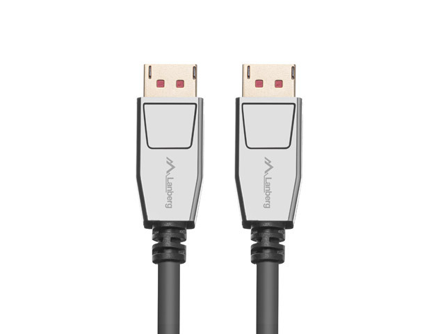 CA-DPDP-20CU-0018-BK cable DisplayPort 1,8 m Negro, Plata
