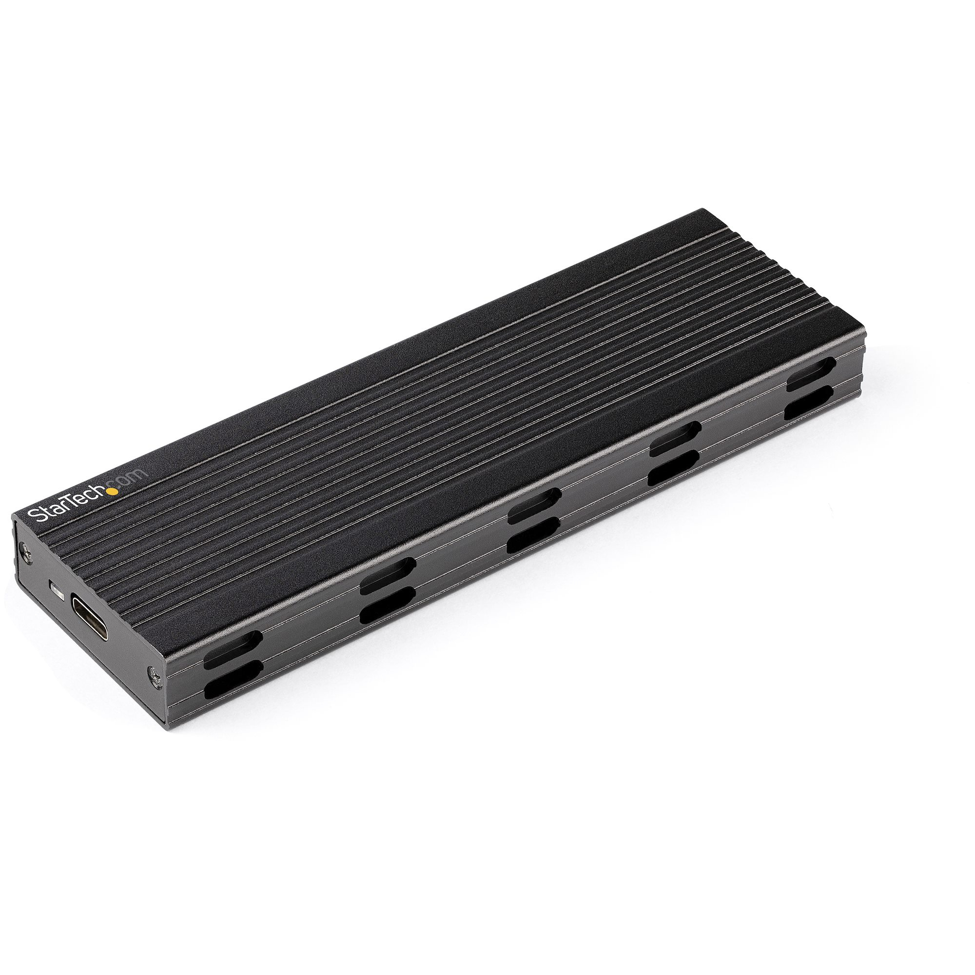 Caja Externa USB-C de 10Gbps a NVMe M.2 or SSD SATA M.2 - Carcasa de Aluminio Portátil para SSD NGFF M.2 PCIe/SATA - con Cables USB C y USB A - USB Tipo C - Soporta 2230/2242/2260/2280