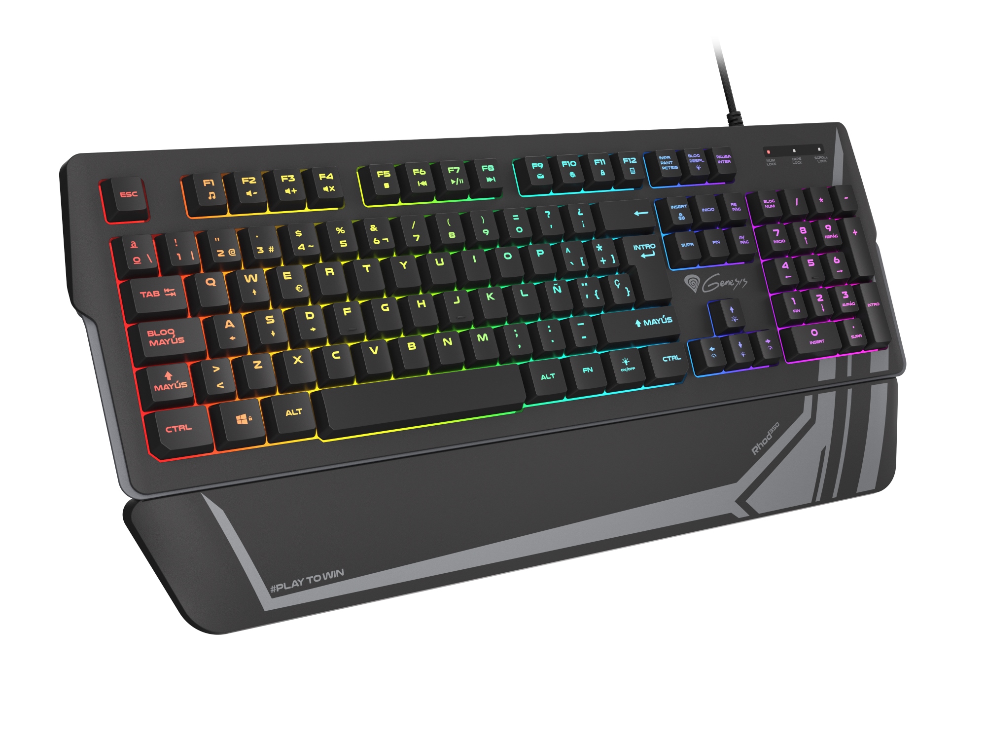 Rhod 350 RGB teclado Juego USB QWERTY Español Negro