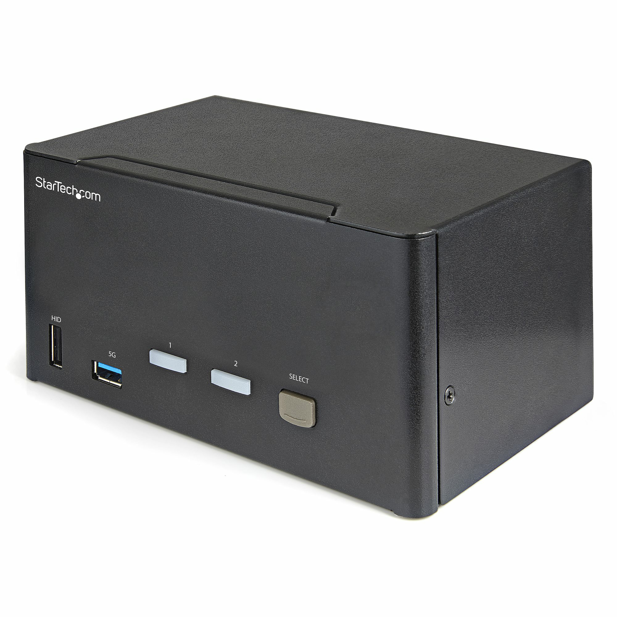 Switch Conmutador KVM de 2 Puertos DisplayPort 4K para 3 Monitores - Vídeo de 4K y 60Hz Ultra HD - HDR - Hub Ladrón USB 3.0 de 2 Puertos y 4 Puertos USB 2.0 HID - Audio - HotKey - TAA