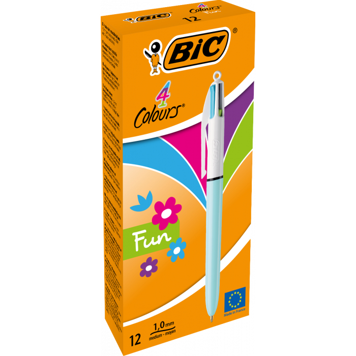 982870 bolígrafo Verde, Rosa, Púrpura, Turquesa Bolígrafo multifunción 12 pieza(s)