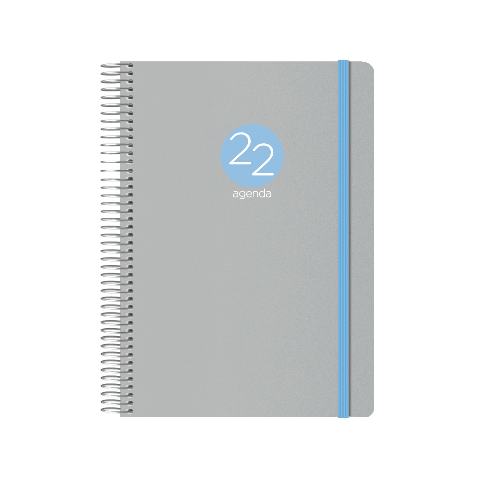 Agenda Memphis  Día Página  15 x 21 cm  Color Gris