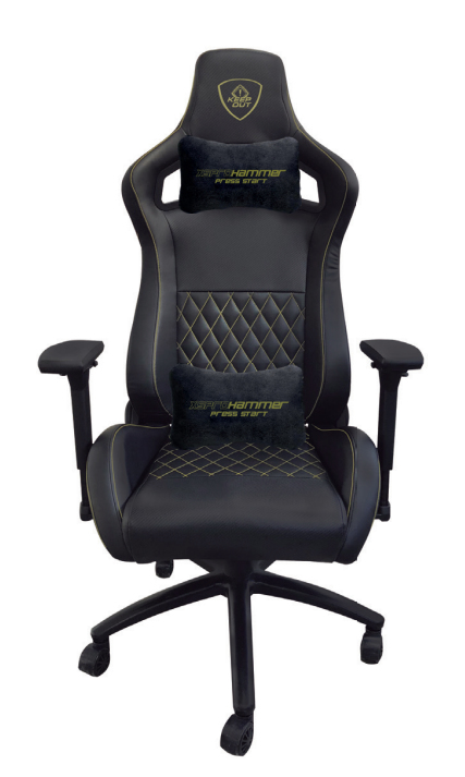 XSPROHAMMER Silla para videojuegos universal Asiento acolchado Negro, Verde