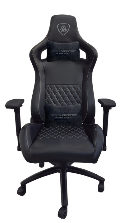 XSPROHAMMER Silla para videojuegos universal Asiento acolchado Negro, Gris