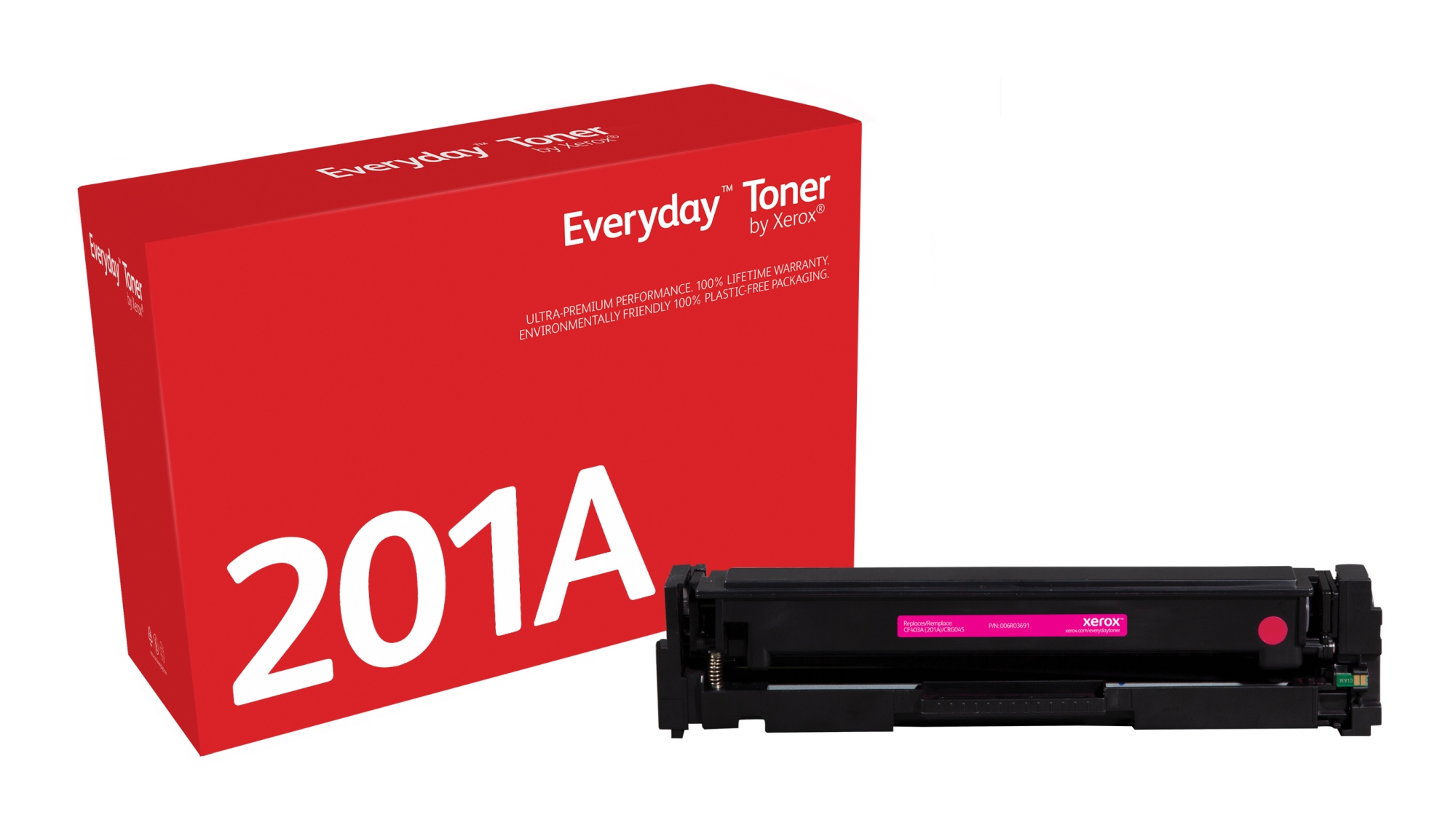 Everyday Toner Everyday Magenta di Xerox compatibile con HP 201A (CF403A), Capacidad estándar