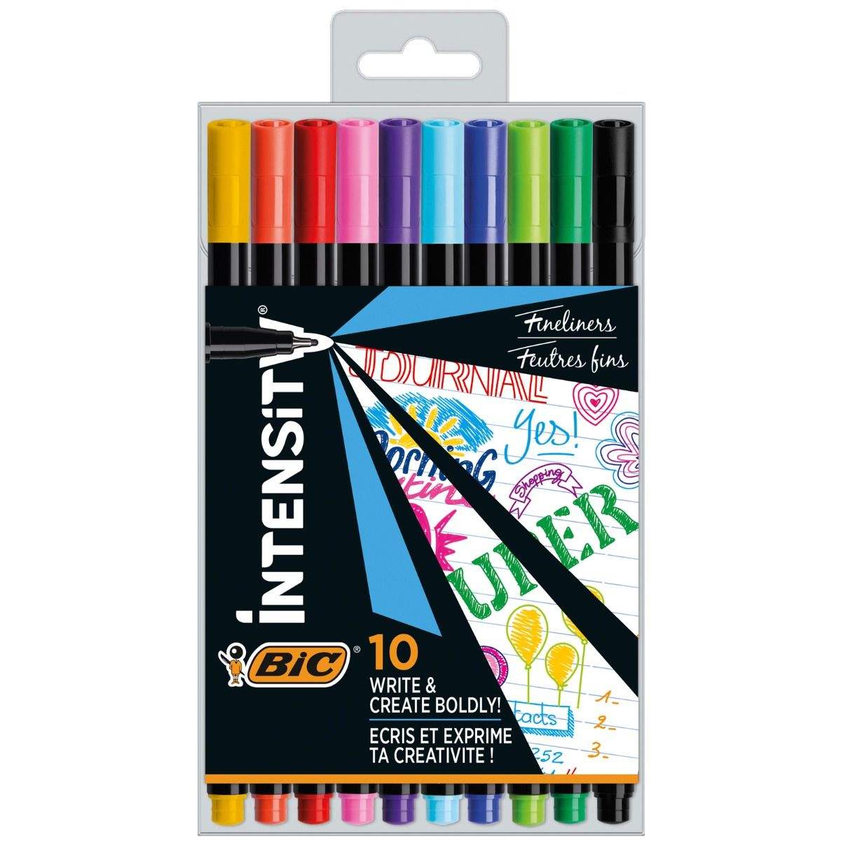 CEL1011727 rotulador de punta fina Ultrafino Multicolor 10 pieza(s)