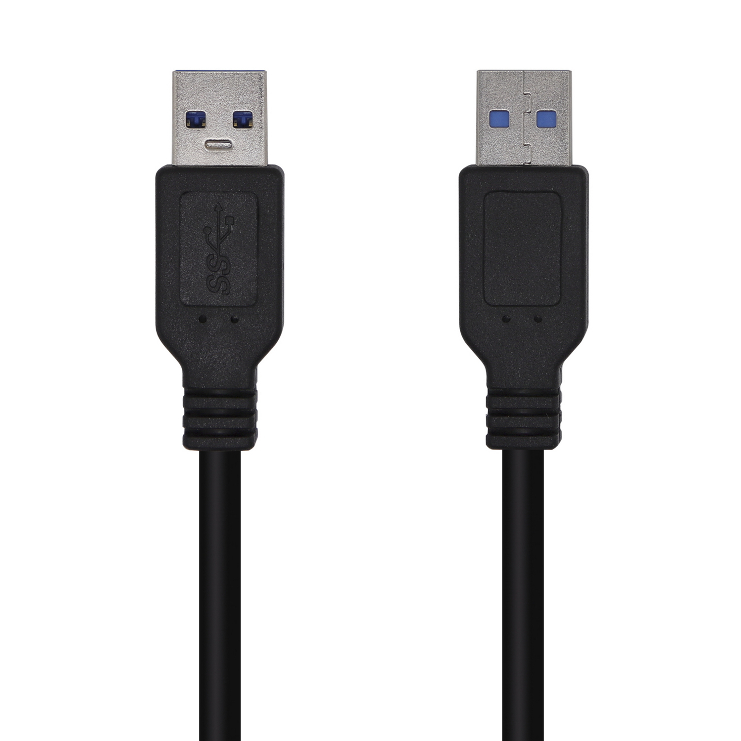 Cable USB 3.0, Tipo A/M-A/M, Negro, 1.0m