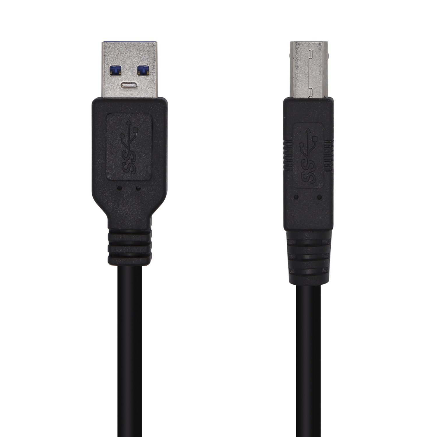 Cable USB 3.0 Impresora Tipo A/M-B/M, Negro, 2.0m
