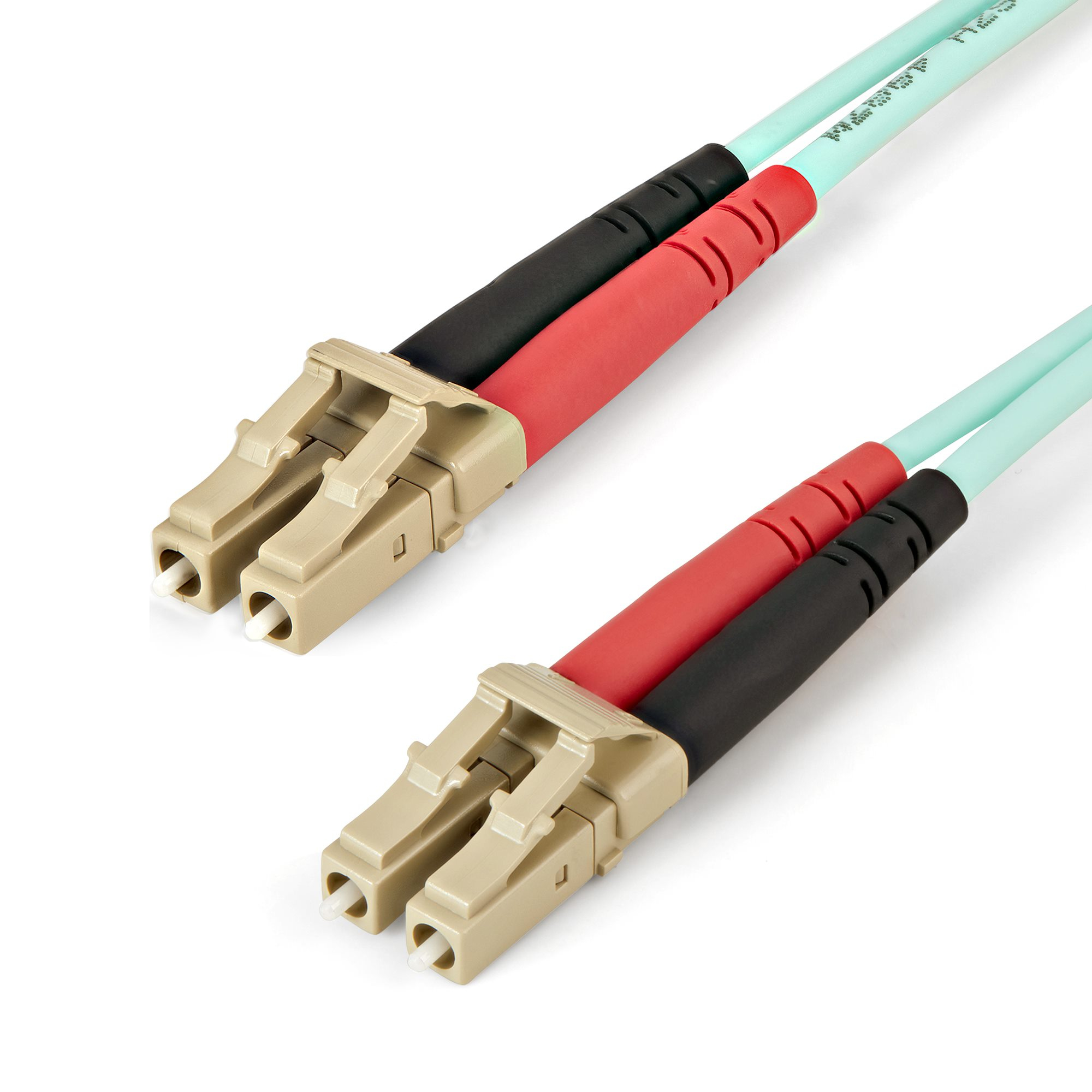 Cable de 2m de Fibra Óptica Multimodo LC/UPC a LC/UPC OM4 - 50/125µm - Fibra LOMMF/VCSEL - Redes de 100G - Cable LSZH - Baja Pérdida de Inserción - Low Insertion Loss