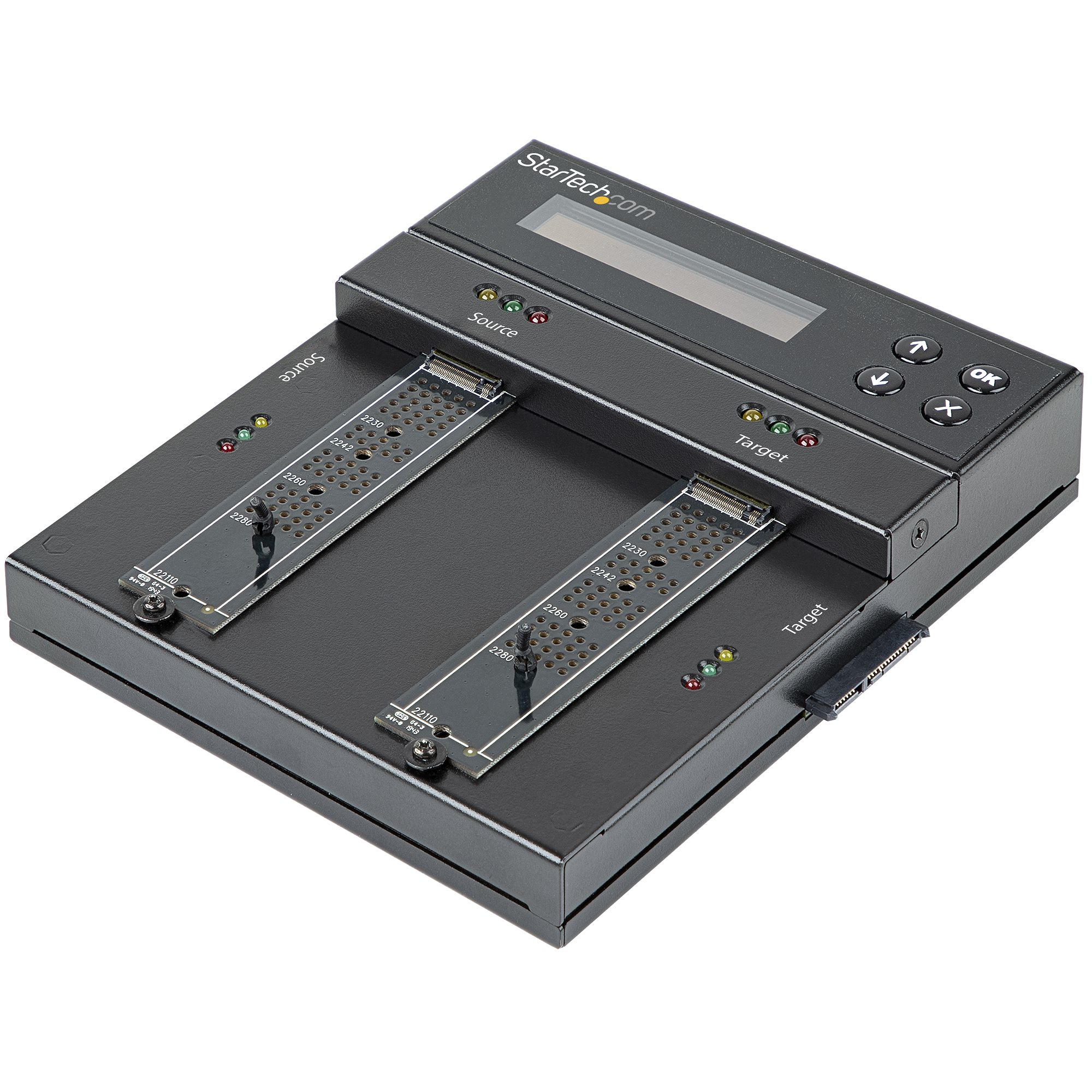 Clonador y Borrador Autónomo de Unidades de Almacenamiento SATA M.2 - NVMe M.2 - Duplicador Copiador Externo Offline de Unidades HDD SSD M.2 PCIe AHCI/NVMe, SATA M.2 - 2,5/3,5 TAA