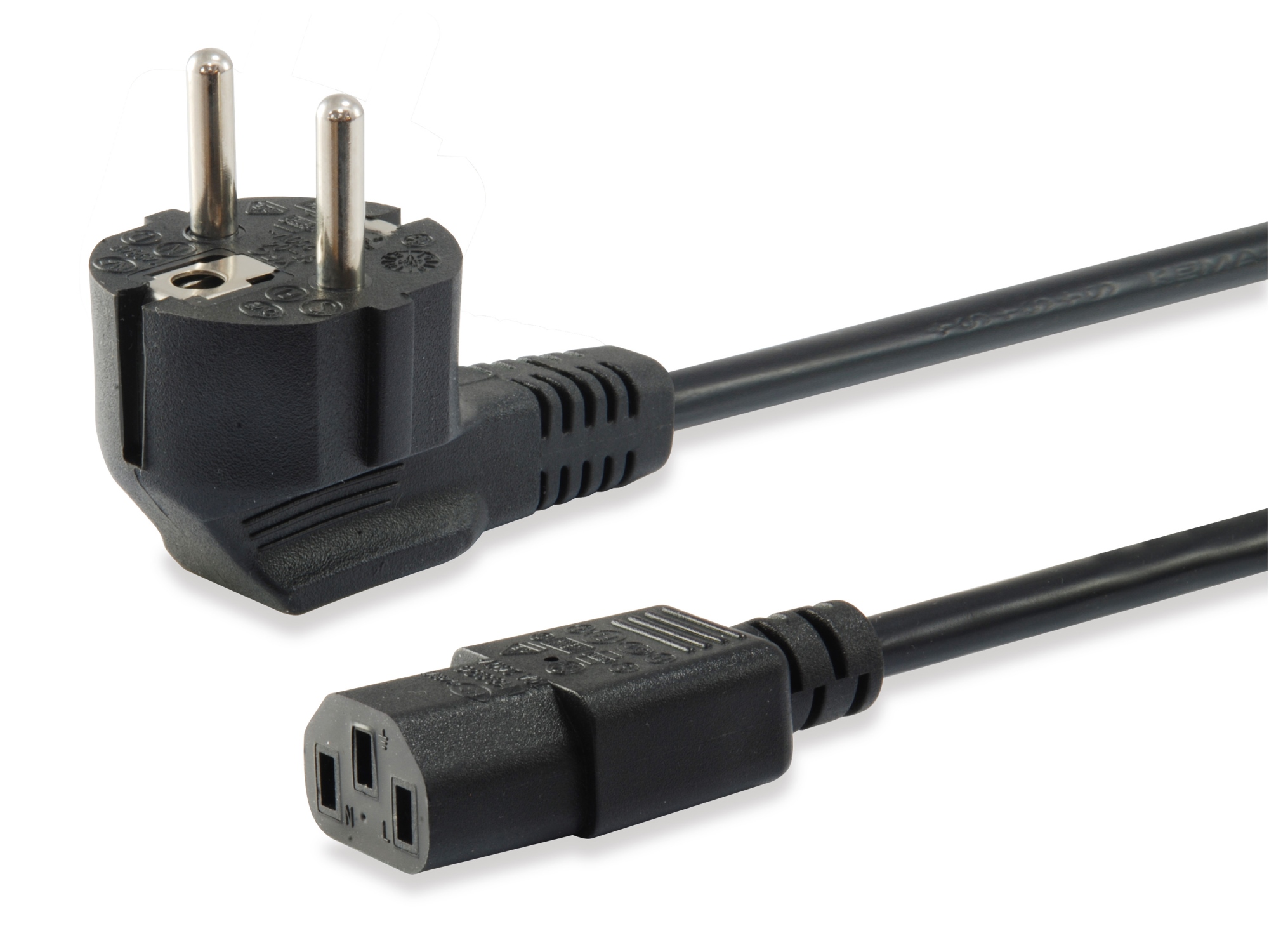 112121 Negro 3 m Enchufe tipo F C13 acoplador