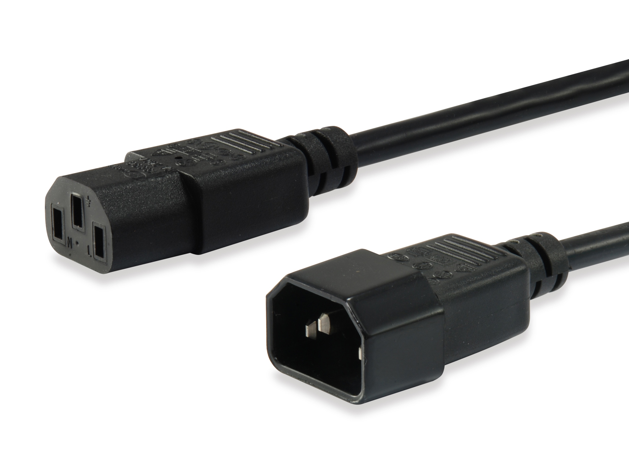 112100 cable de transmisión Negro 1,8 m C14 acoplador C13 acoplador