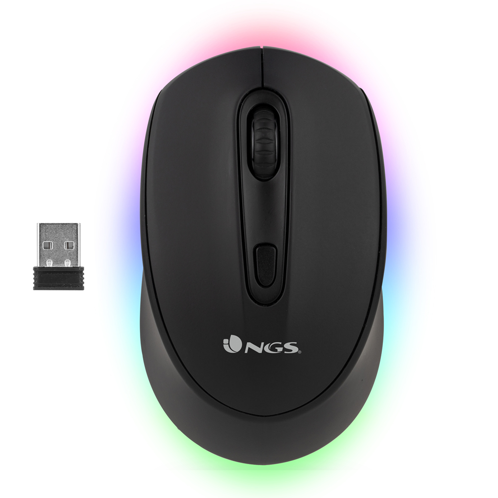SMOG-RB ratón Juego Ambidextro RF Wireless + Bluetooth Óptico 2400 DPI