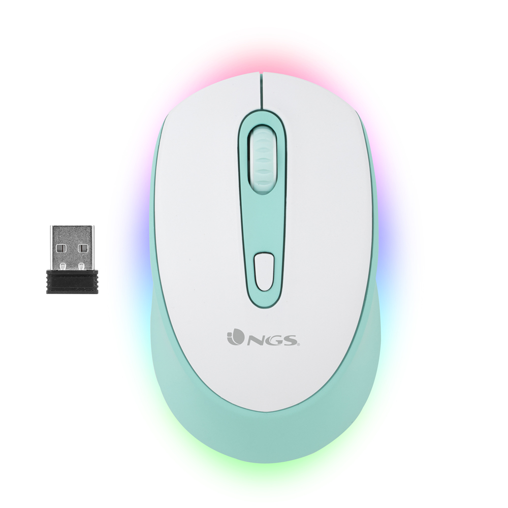 SMOG MINT-RB ratón Juego Ambidextro RF Wireless + Bluetooth Óptico 2400 DPI