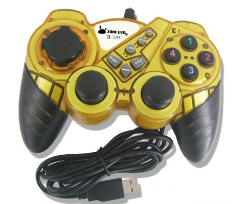 ZE-535S YELLOW mando y volante Amarillo USB Gamepad Analógico/Digital PC