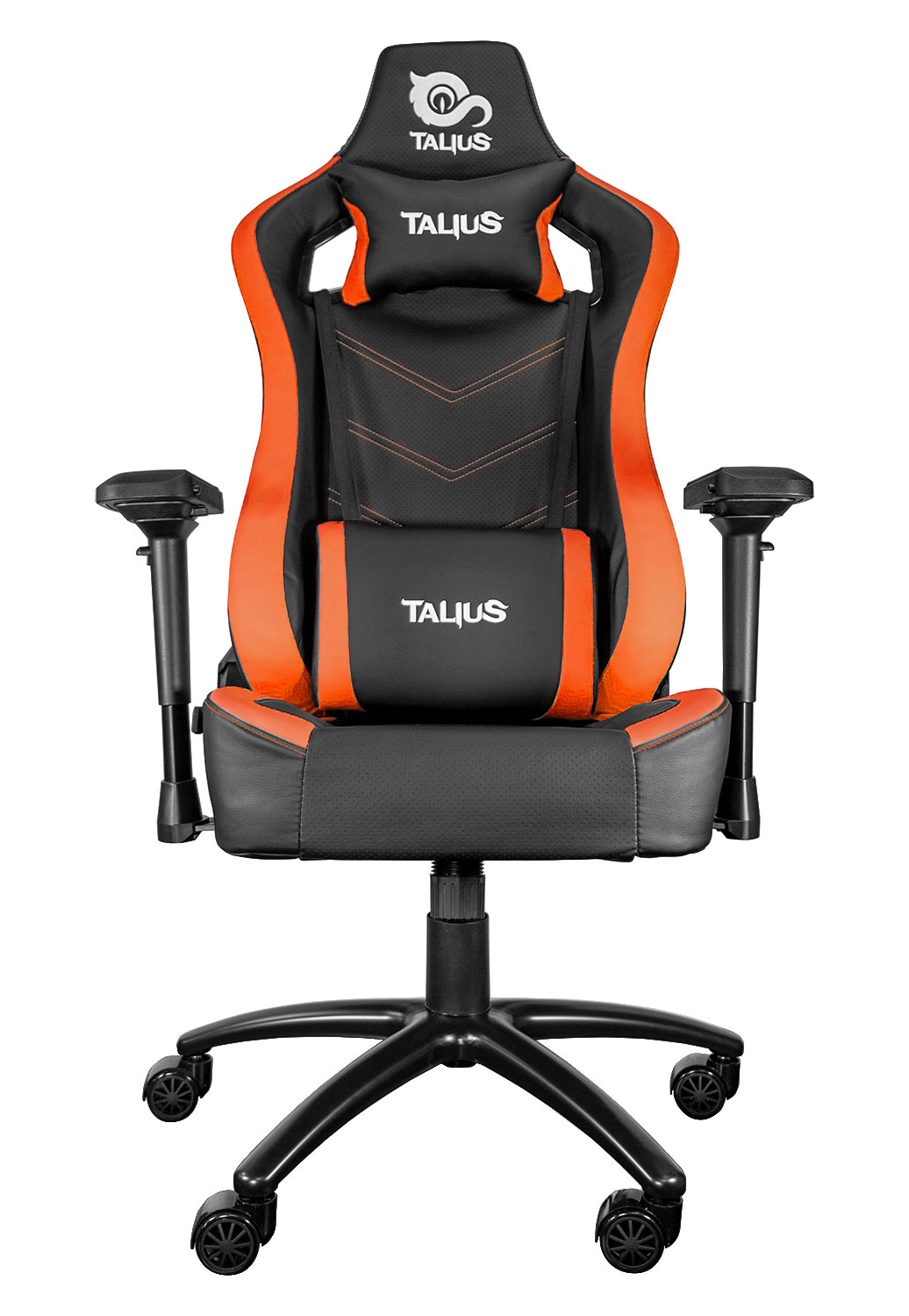silla Vulture gaming negra/naranja butterfly, base nylon, ruedas nylon
