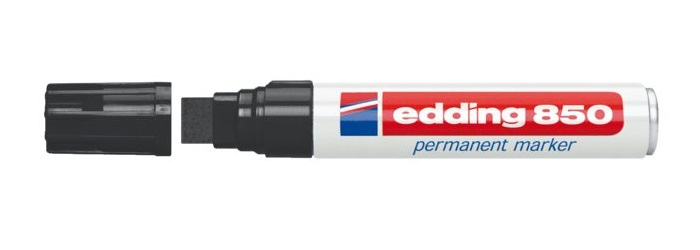 850 marcador permanente Grueso Negro 5 pieza(s)