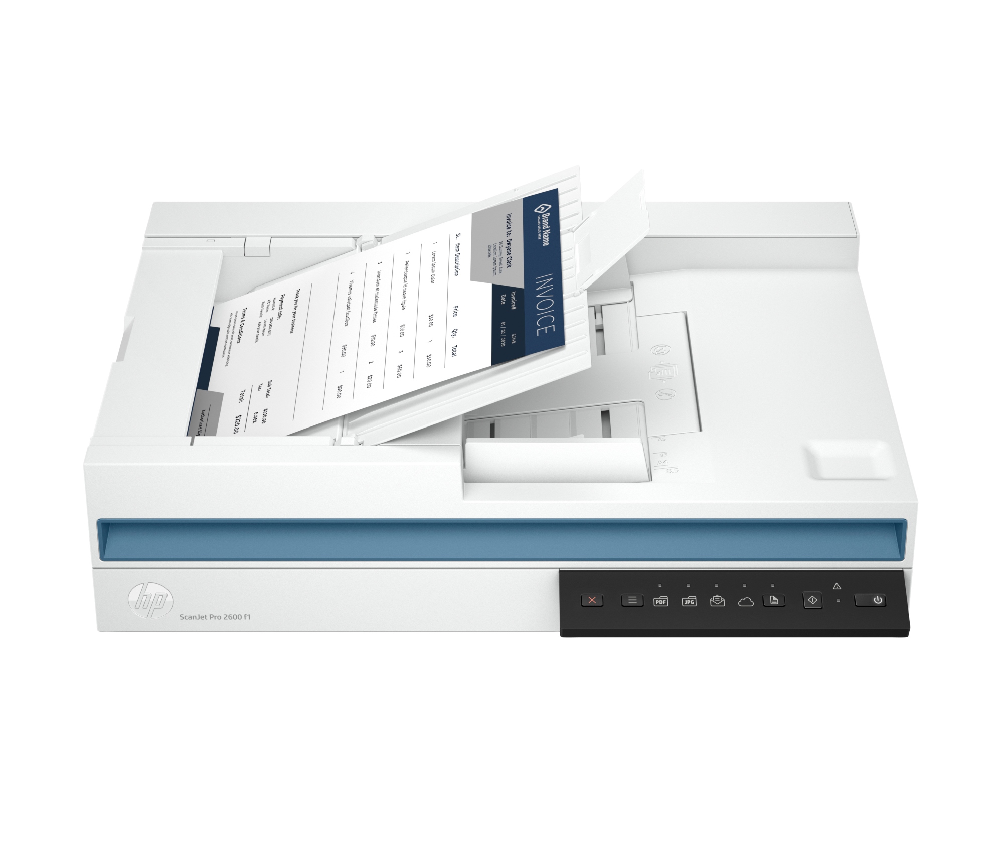 ScanJet Pro 2600 f1 Escáner de cama plana 1200 x 1200 DPI A4 Blanco
