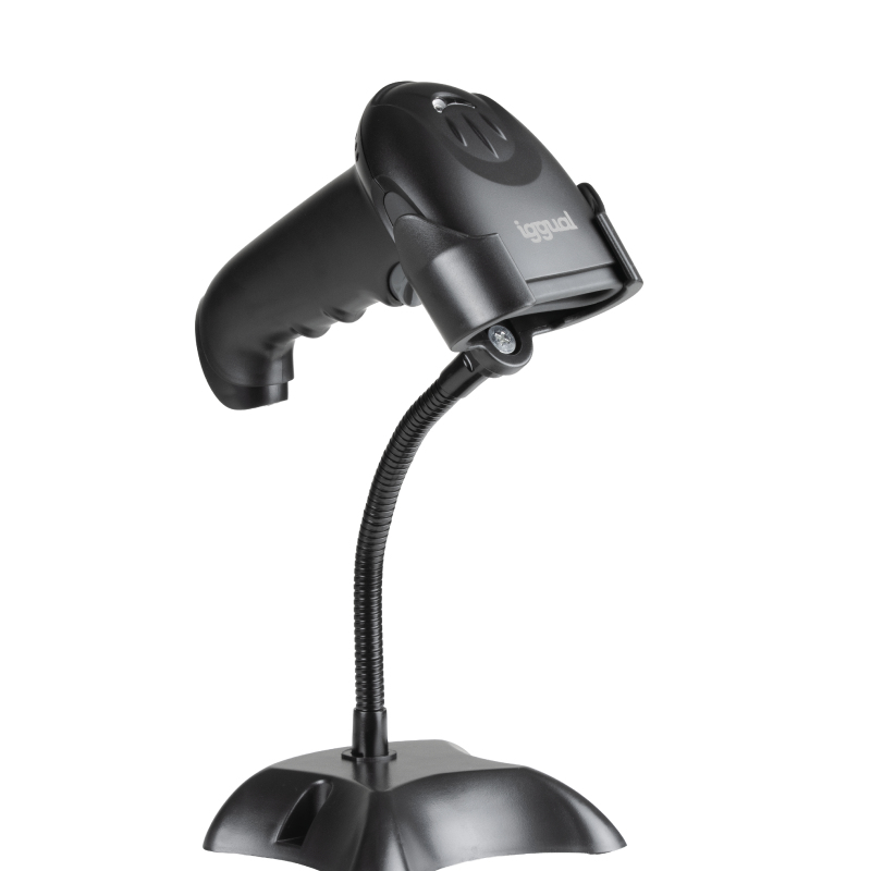 Lector código barras 2D USB gatillo soporte
